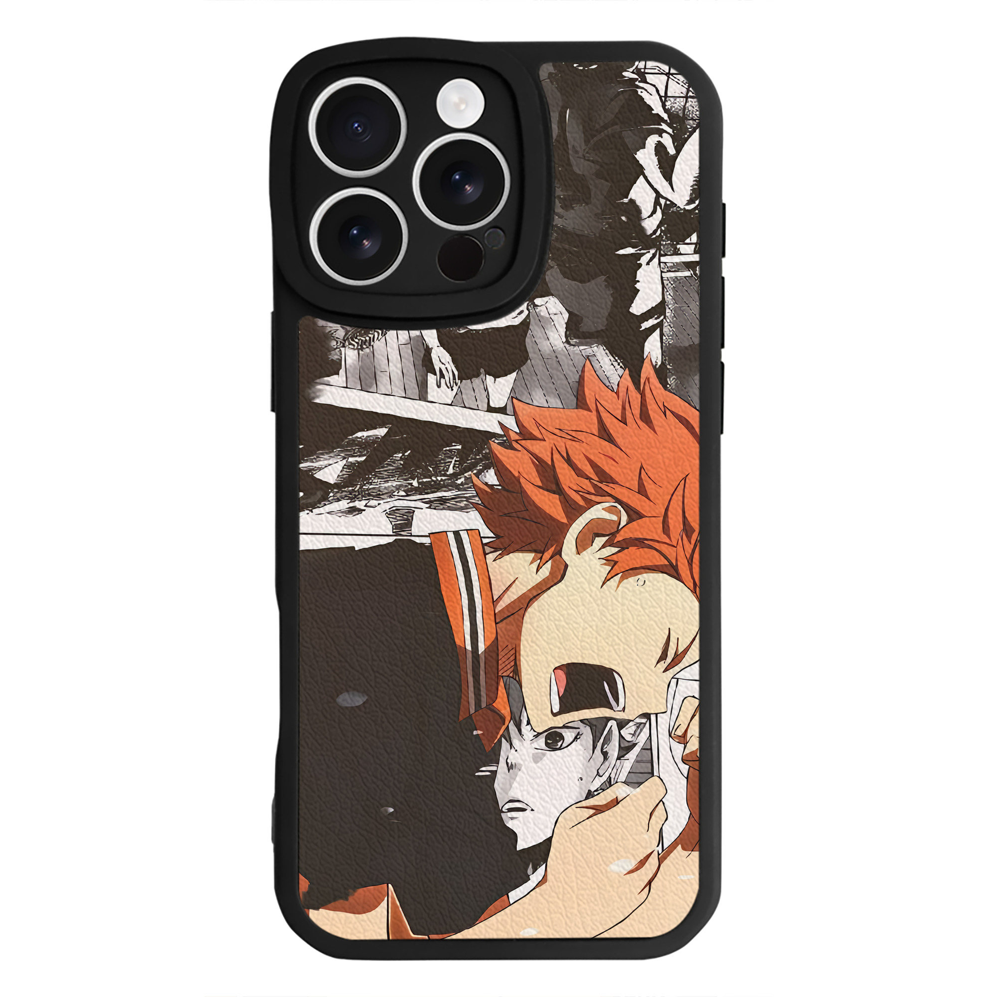 （画像用） ハイキュー!! Haikyu!! 【iPhone 16シリーズ対応】シリコンスマホケース（レザー調） 材質：シリコン